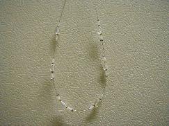 Clear Frosted Beaded Necklace